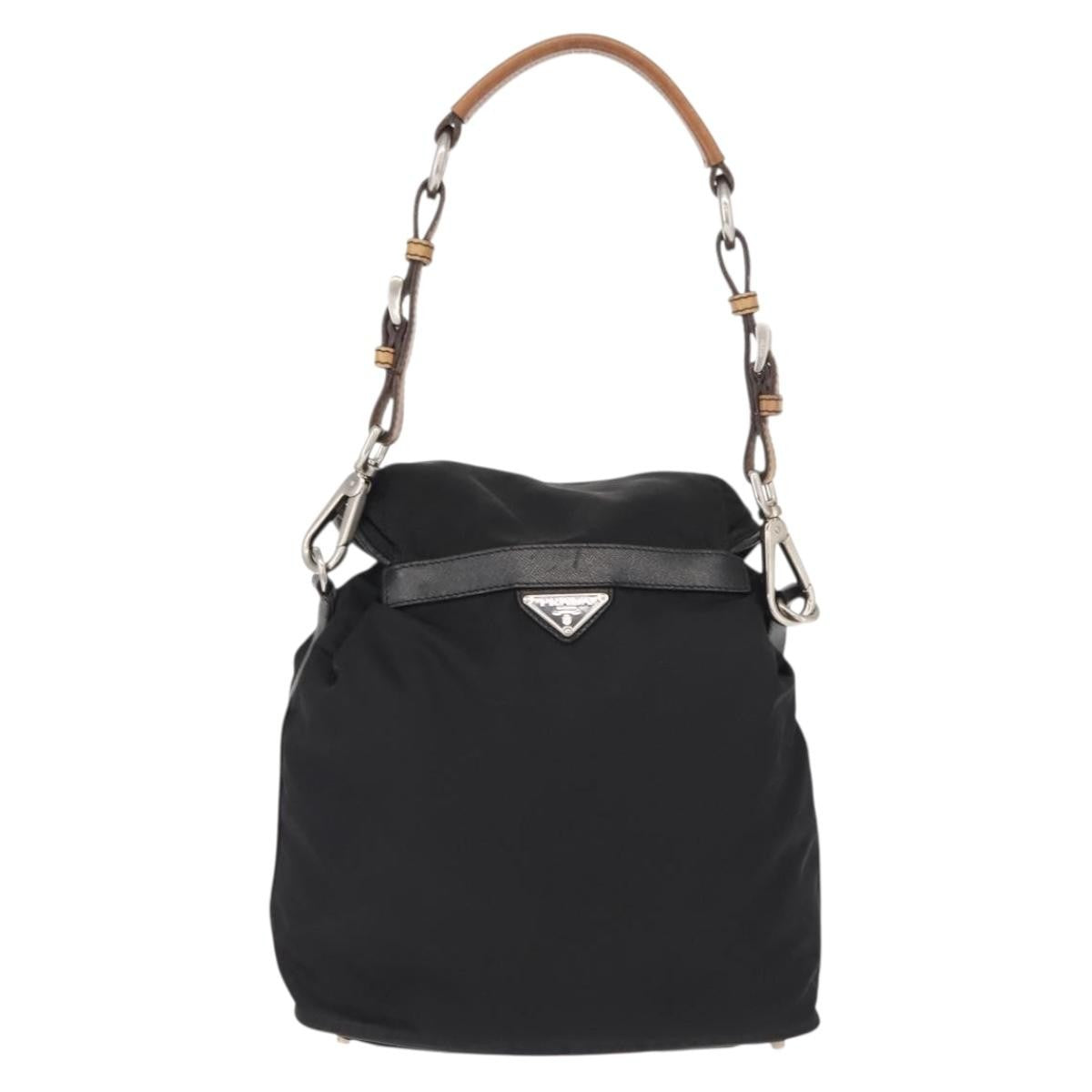 Prada Double Pocket Shoulder Bag Tessuto