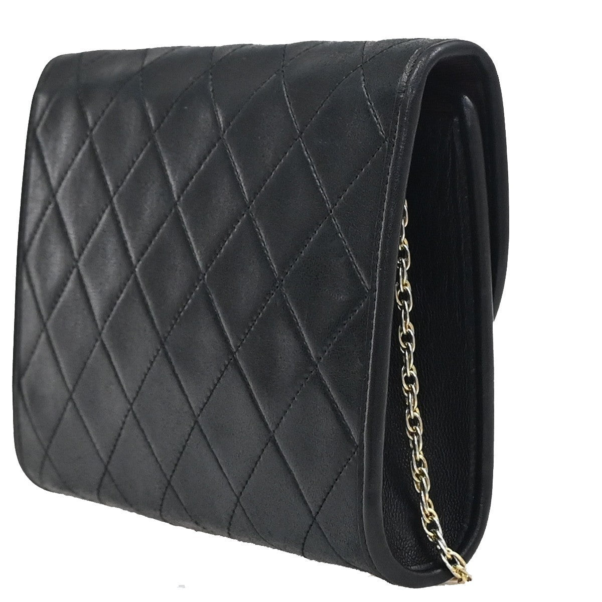 Chanel Vintage Round Flap Bag Quilted Lambskin