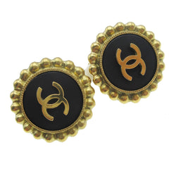 Chanel CC Round Earrings Metal
