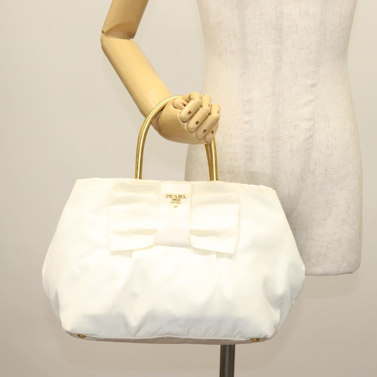 Prada Bow Tote Tessuto with Leather