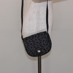 Celine C Sulky Shoulder bag Canvas and Leather