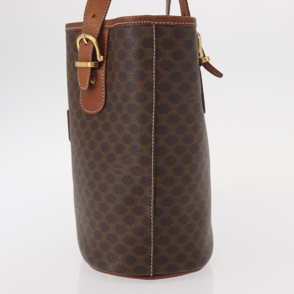 Celine Vintage Macadam Tote bag Canvas and Leather