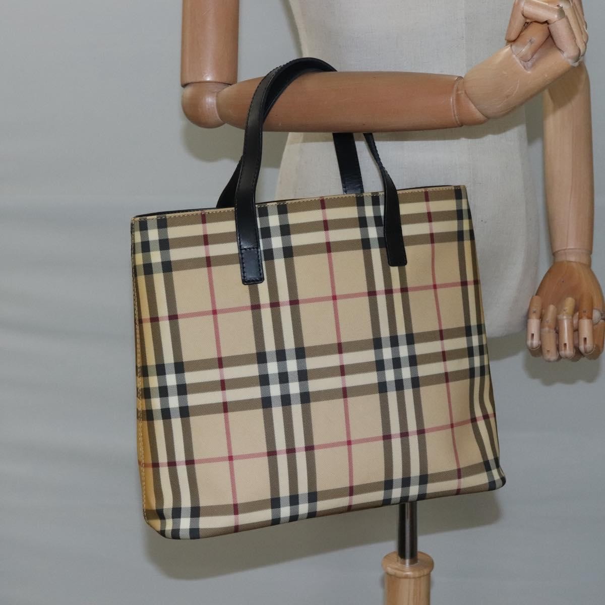 Burberry Nova Check Tote canvas check pattern