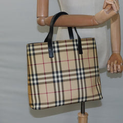 Burberry Nova Check Tote canvas check pattern