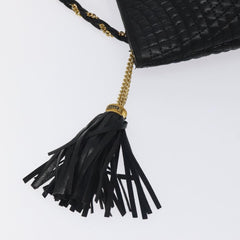 Bally Vintage Chain Shoulder Bag Quilted Leather