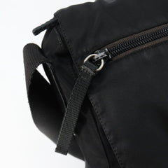 Prada Double Buckle Flap Messenger Bag Tessuto
