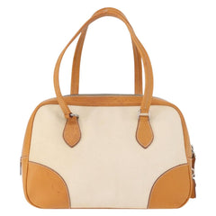 Prada Bowler Bag Canvas with Leather
