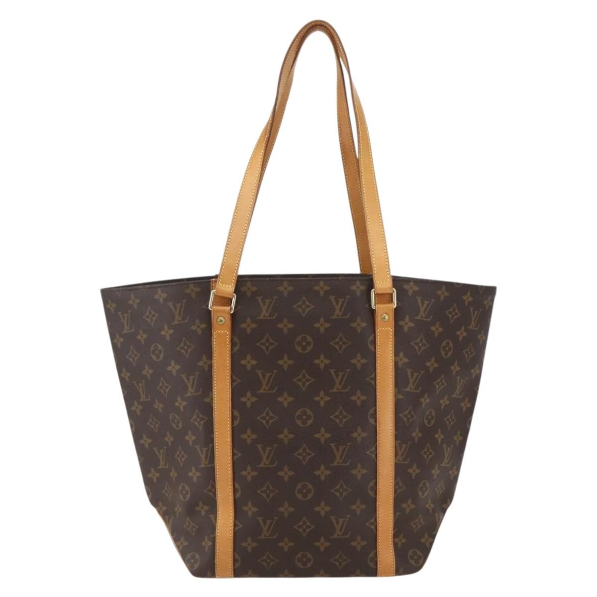 Louis Vuitton Shopping Sac Handbag Monogram Canvas
