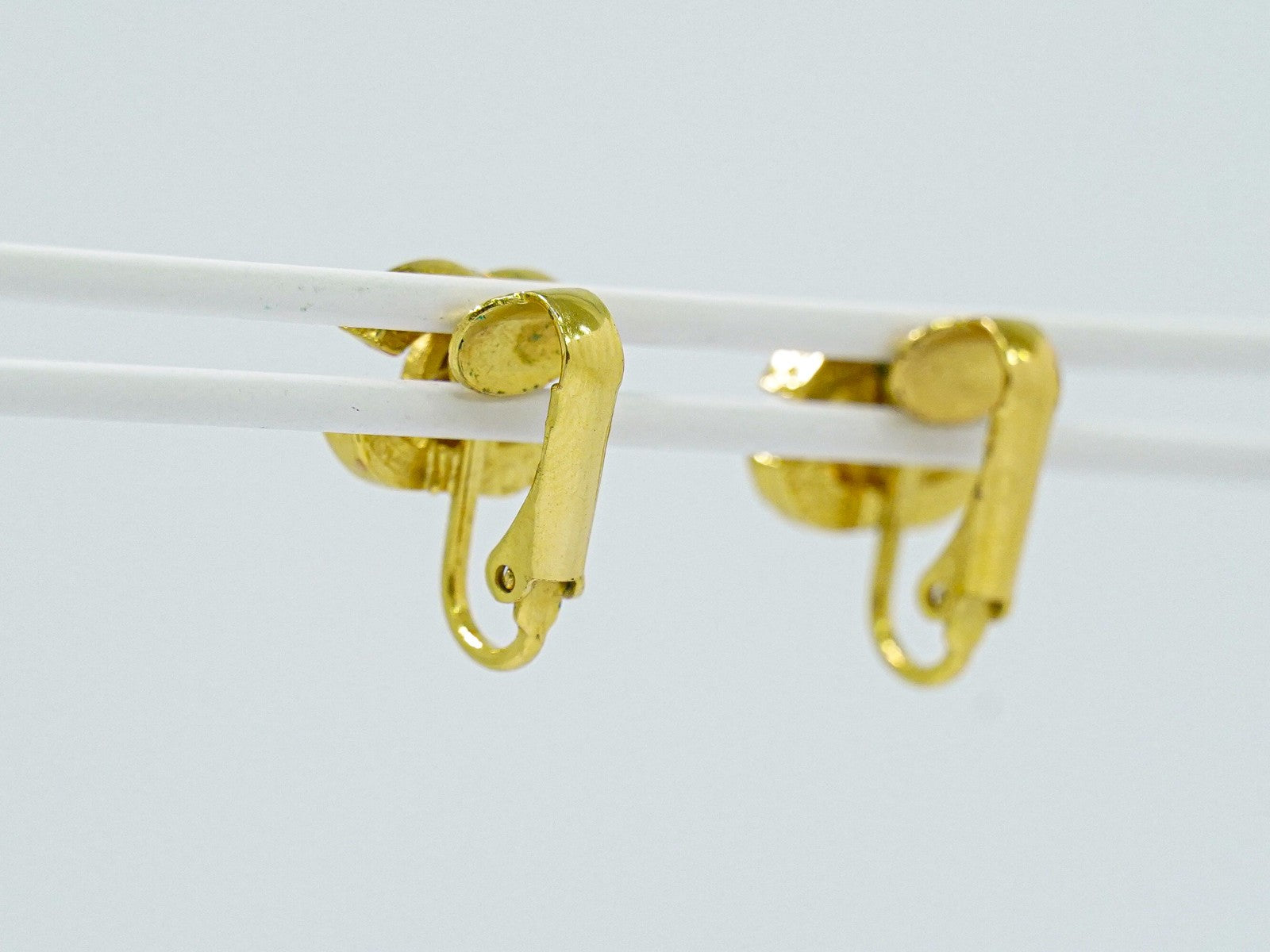 Chanel Vintage CC Clip-On Earrings Metal