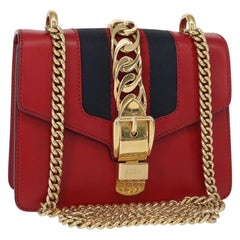 Gucci Sylvie Chain Shoulder Bag Leather