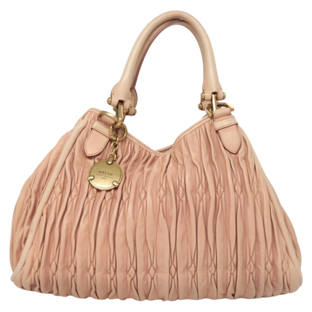 Bally Vintage Handbag Quilted Leather