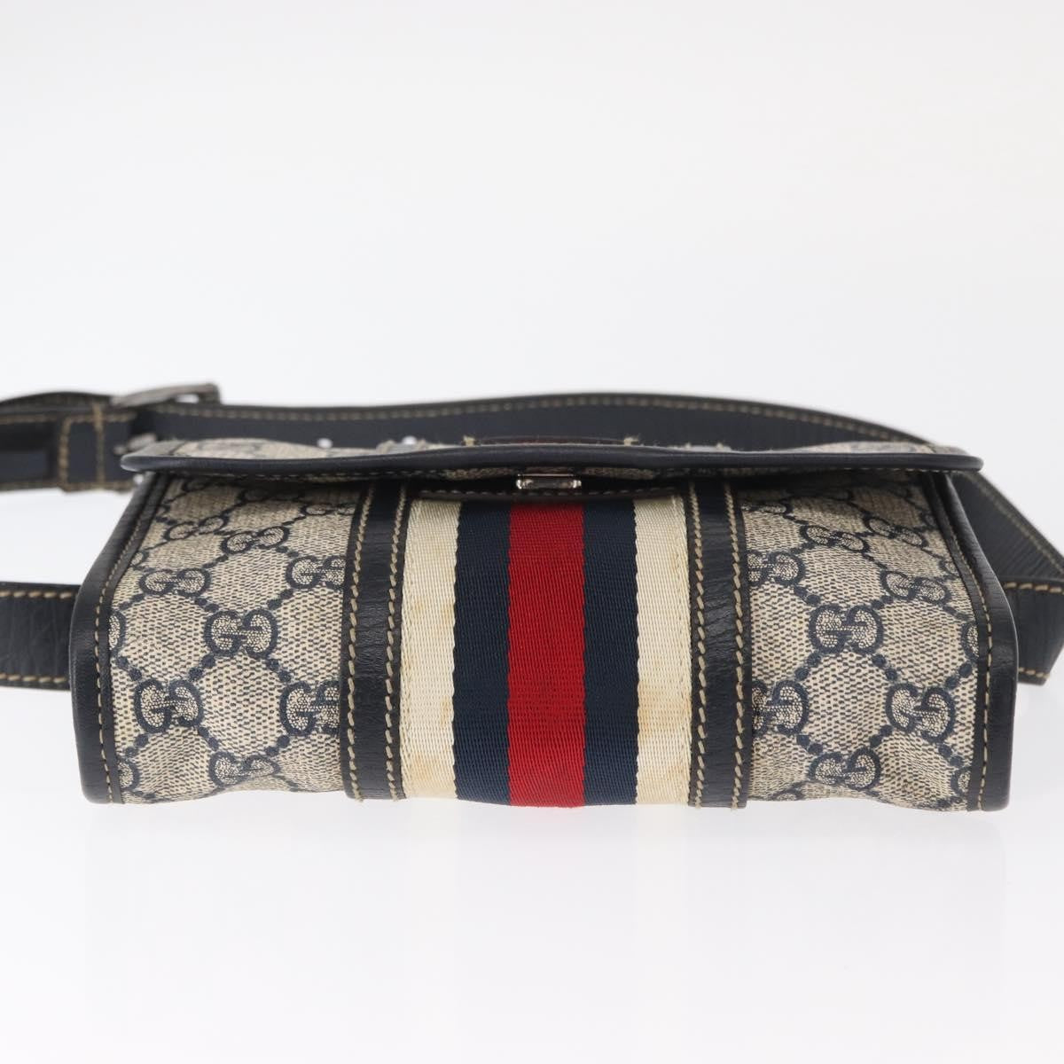 Gucci Vintage Web Belt Bag GG Coated Canvas