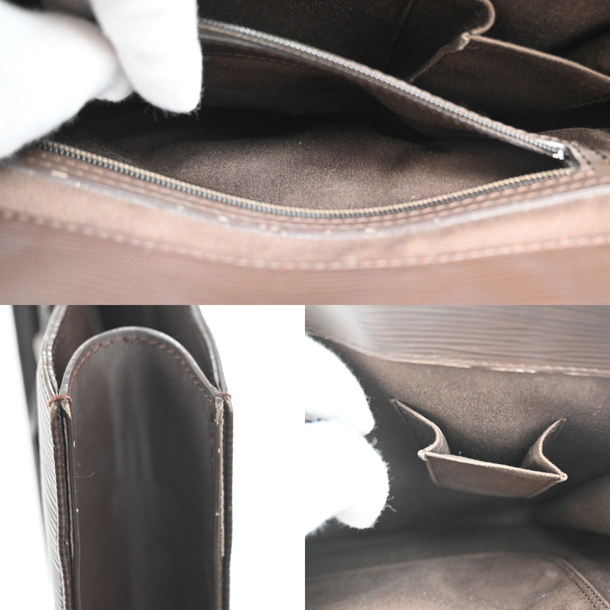 Louis Vuitton Sac Plat Bag Epi Leather