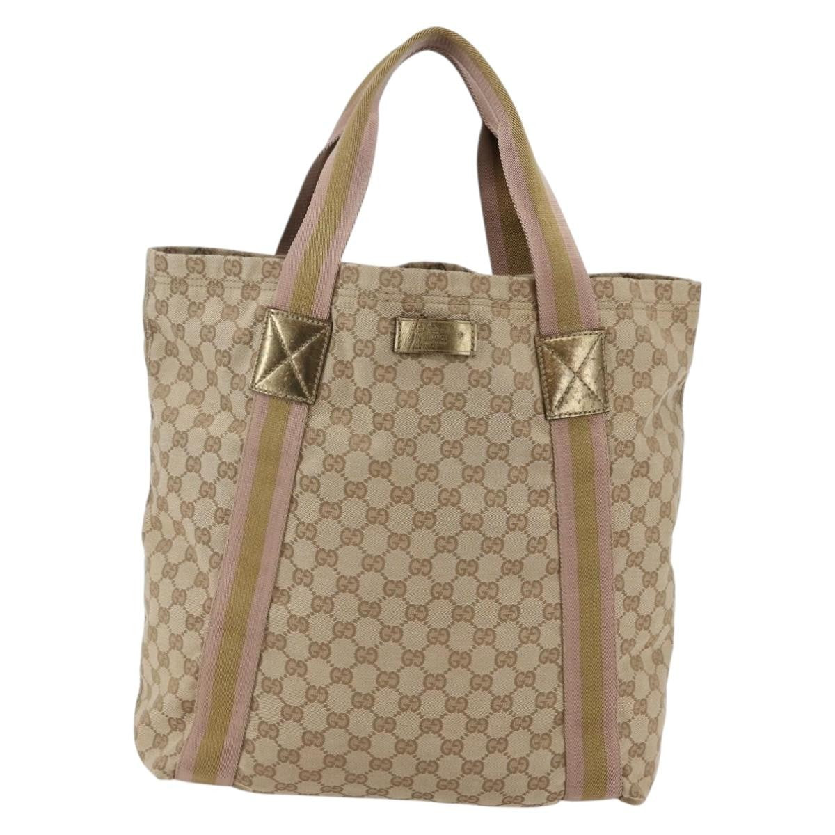Gucci Original Web Tote GG Canvas
