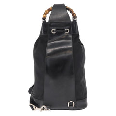 Gucci Vintage Bamboo Sling Backpack Leather