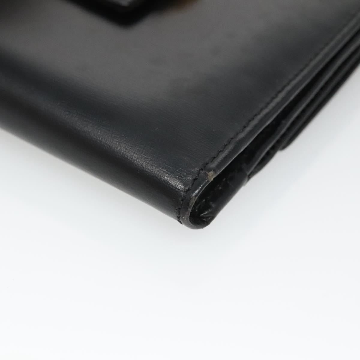 Celine Circle Logo Compact Wallet Leather