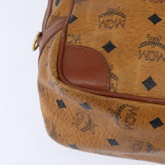 MCM Visetos Handbag Canvas and Leather