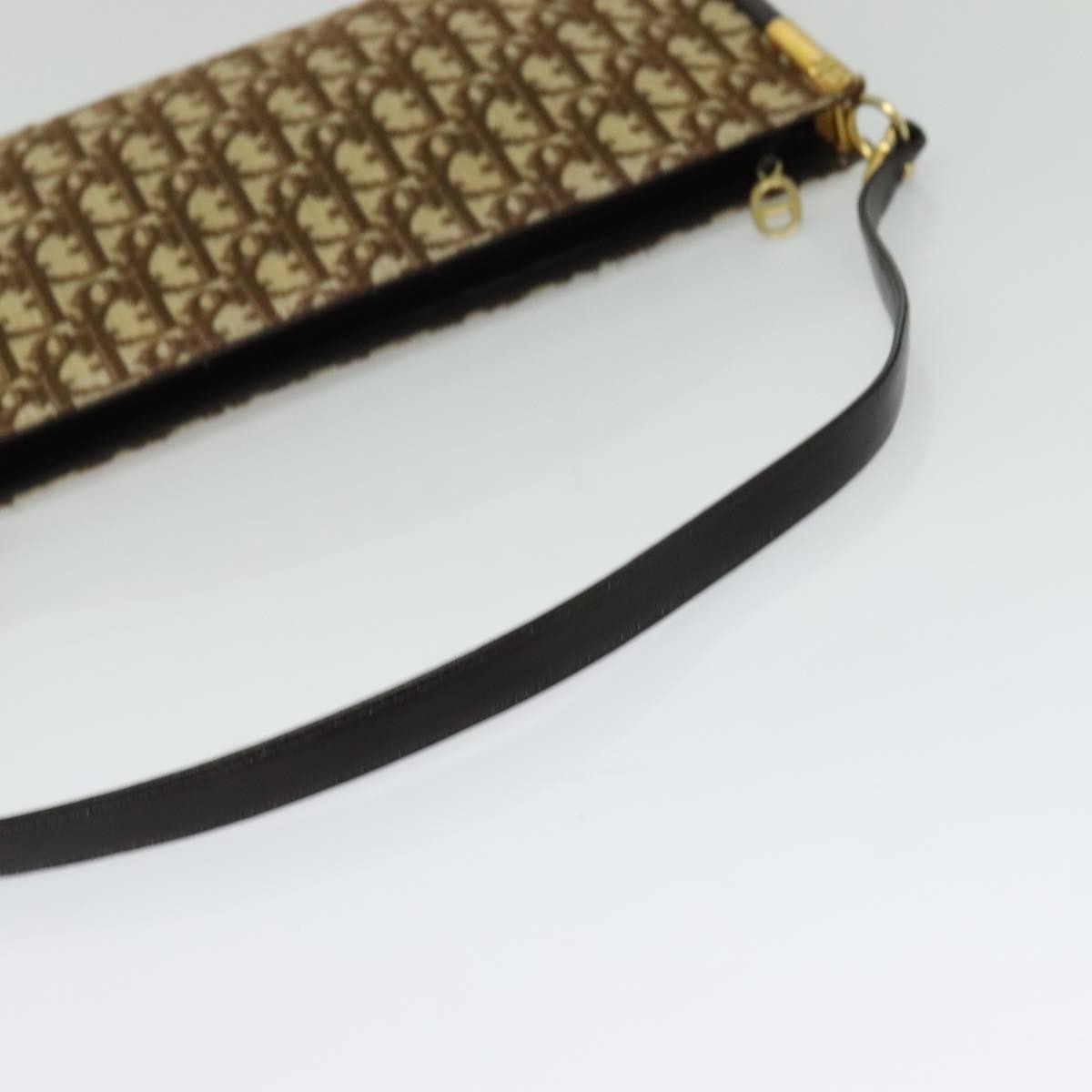 Christian Dior Vintage Trotter Shoulder Bag Canvas