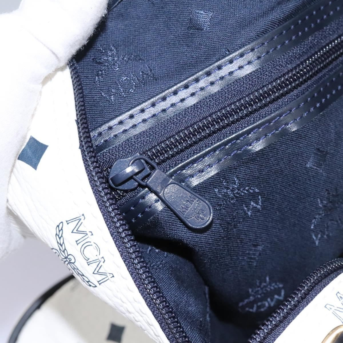 MCM Visetos Handbag Canvas and Leather