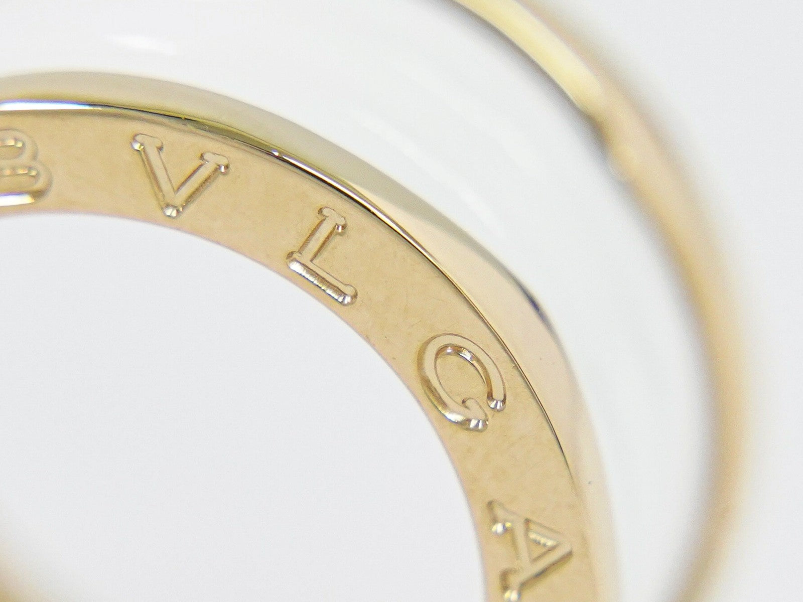 Bvlgari B.Zero1 Three Band Ring 18K Yellow Gold and Ceramic