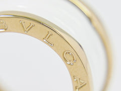 Bvlgari B.Zero1 Three Band Ring 18K Yellow Gold and Ceramic