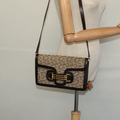 Celine C Sulky Shoulder bag Canvas and Leather