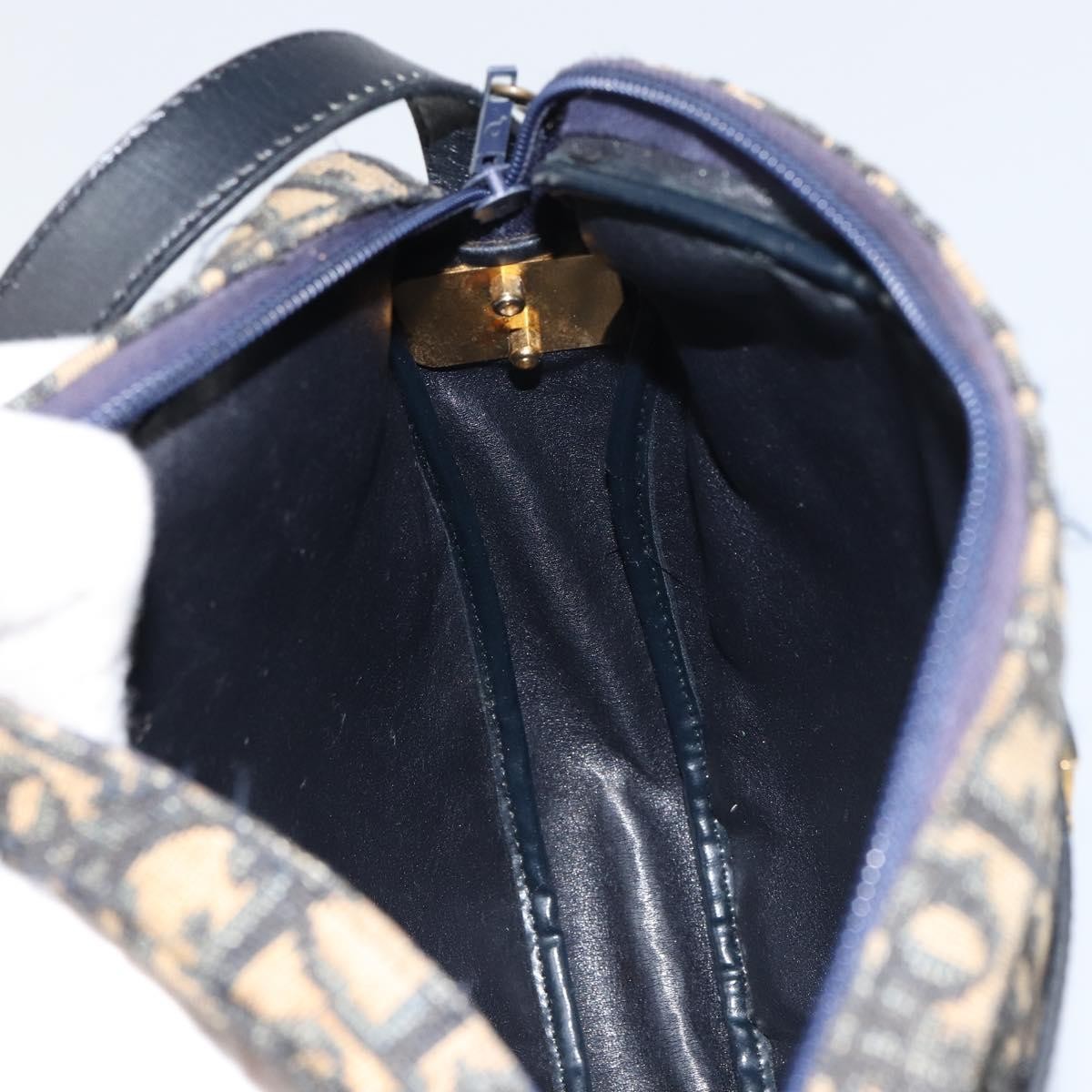 Christian Dior Vintage Trotter Shoulder Bag Canvas