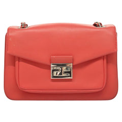 Fendi Be Baguette Flap Bag Leather