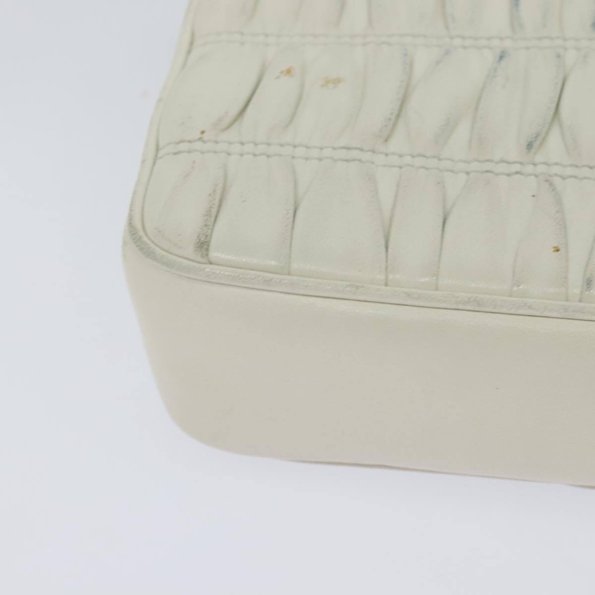 Prada Chain Flap Shoulder Bag Nappa Gaufre