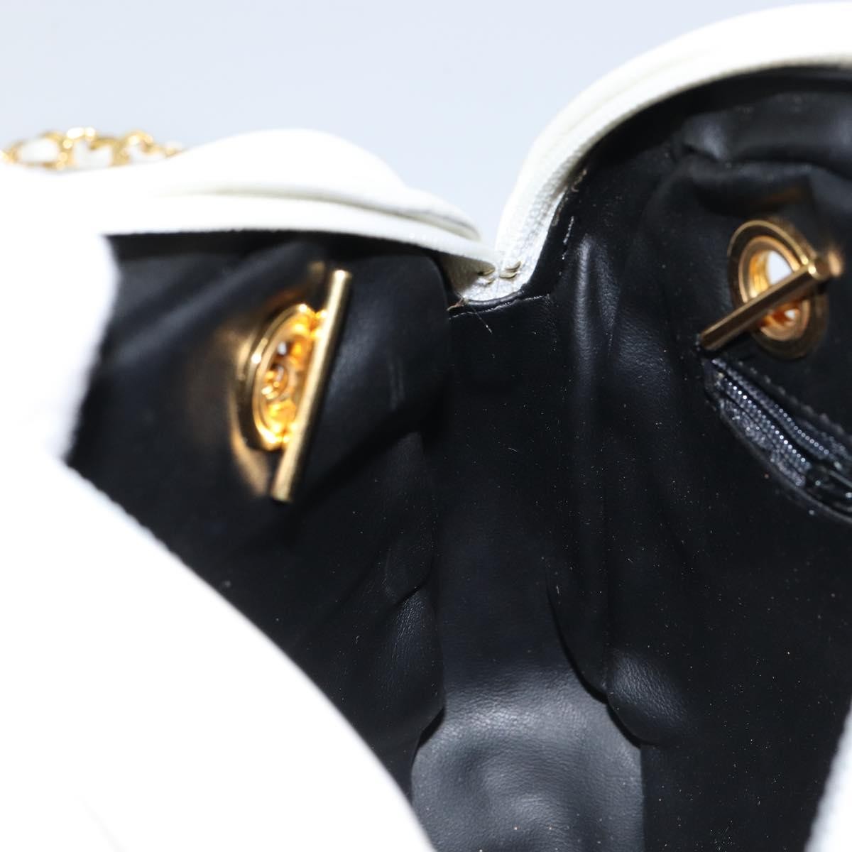 Bally Vintage Chain Shoulder Bag Quilted Leather