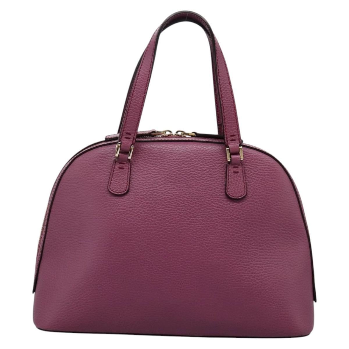 Gucci Lady Dollar Dome Satchel Leather