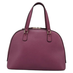 Gucci Lady Dollar Dome Satchel Leather