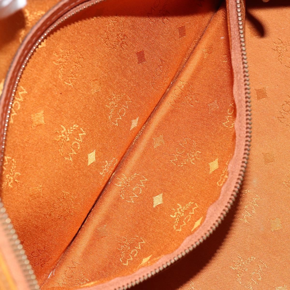 MCM Visetos Handbag Canvas and Leather