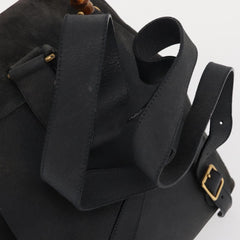 Gucci Vintage Bamboo Backpack Suede