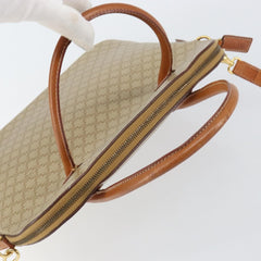 Celine Vintage Macadam Handbag Canvas and Leather