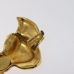 Chanel Vintage CC Bow Brooch Felt with Faux Pearls