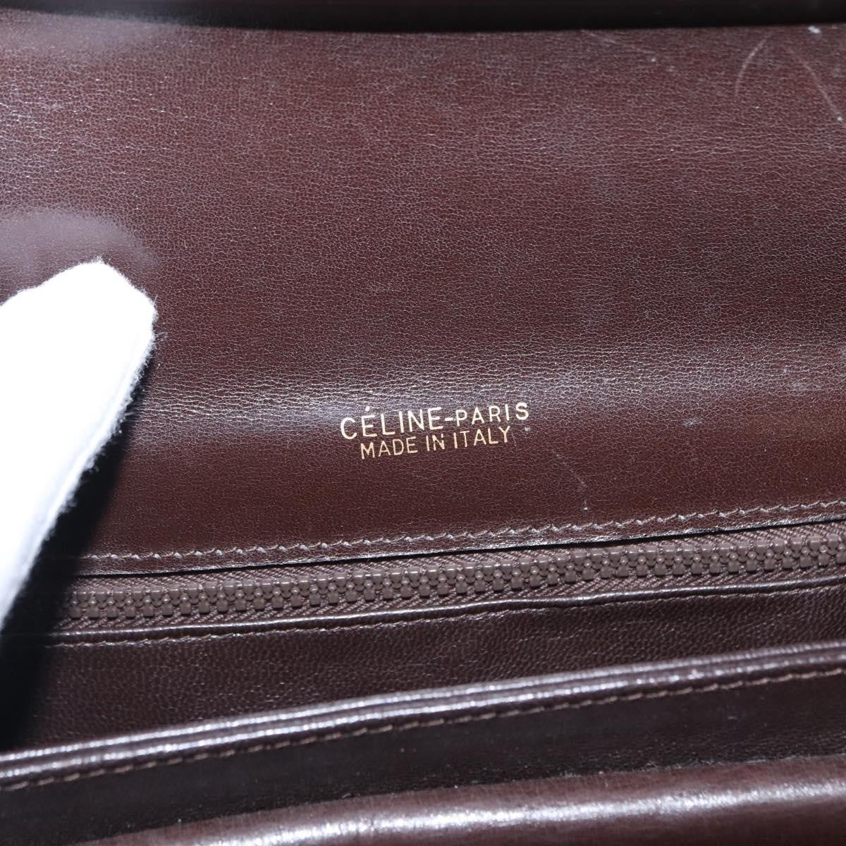 Celine Vintage C Sulky Horsebit Shoulder bag Canvas and Leather