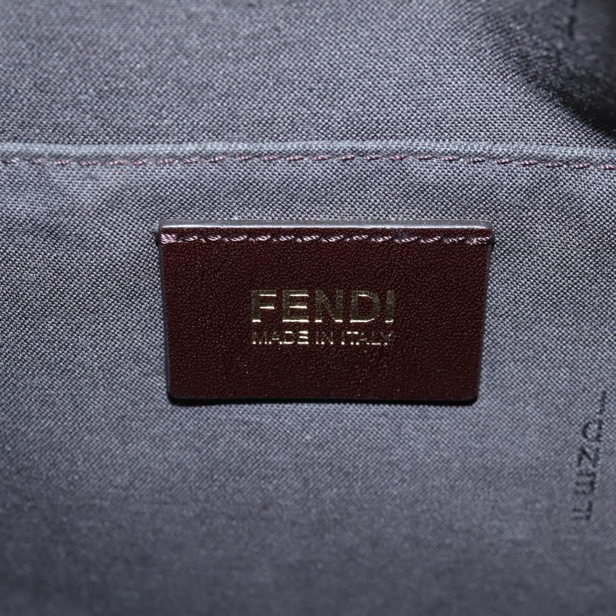 Fendi Front Pocket Messenger Bag Zucchino Coated Canvas