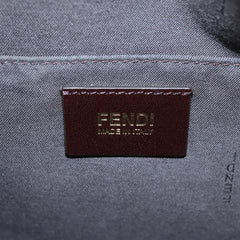 Fendi Front Pocket Messenger Bag Zucchino Coated Canvas