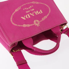 Prada Canapa Open Tote Canvas