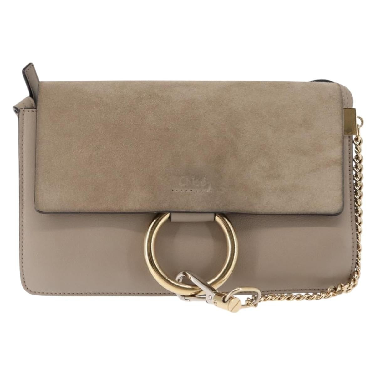 Chloe Faye Shoulder Bag Leather and Suede