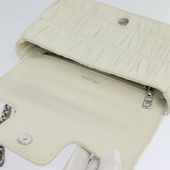 Prada Chain Flap Shoulder Bag Nappa Gaufre