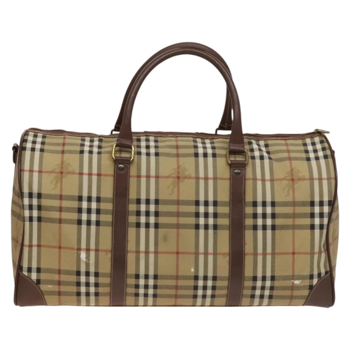 Burberry Nova check boston bag Canvas