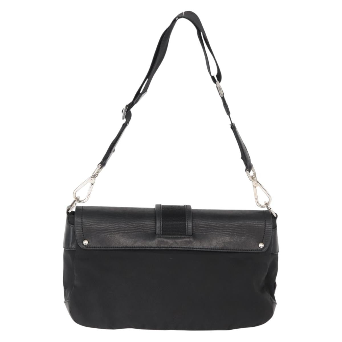 Prada Double Pocket Buckle Flap Bag Tessuto with Leather