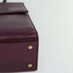 Celine Circle Logo Handbag Leather