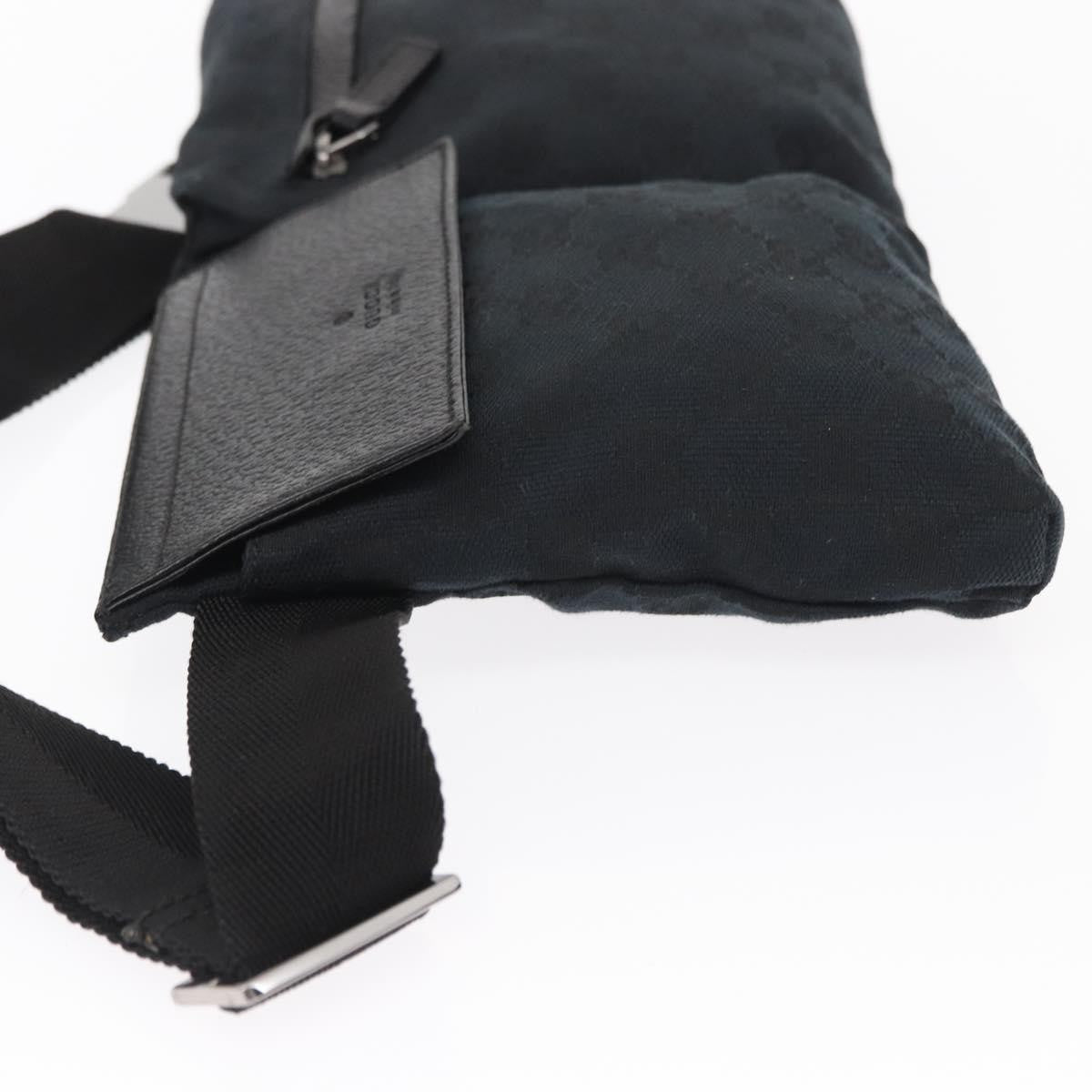 Gucci Vintage Double Belt Bag GG Canvas with Leather