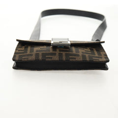 Fendi Baguette Convertible Belt Bag Zucca canvas