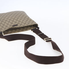 Gucci Zip Top Messenger Bag GG Coated Canvas
