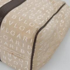 Bvlgari B.Zero1 Logomania Bag Canvas with Leather