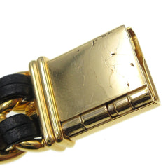 Chanel Premiere Rock Quartz Watch Plated Metal and Leather